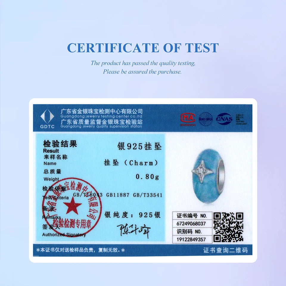 BAMOER 925 Sterling Silver Dreamy Starry Spacer Bead fit Original Bracelet DIY Jewelry Accessories bamoer Bead BSC1103