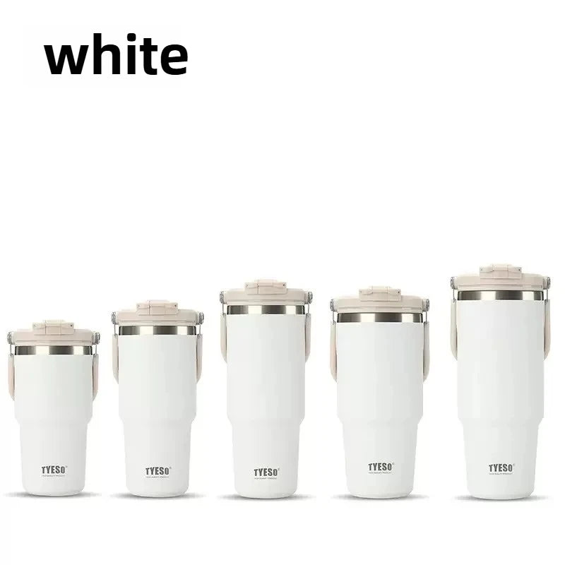 Tyeso Stainless Steel Coffee Cup Cold And Hot Double-layer Insulated Cup Tumbler Thermo Water Bottle Car Travel Mug Vacuum Cup