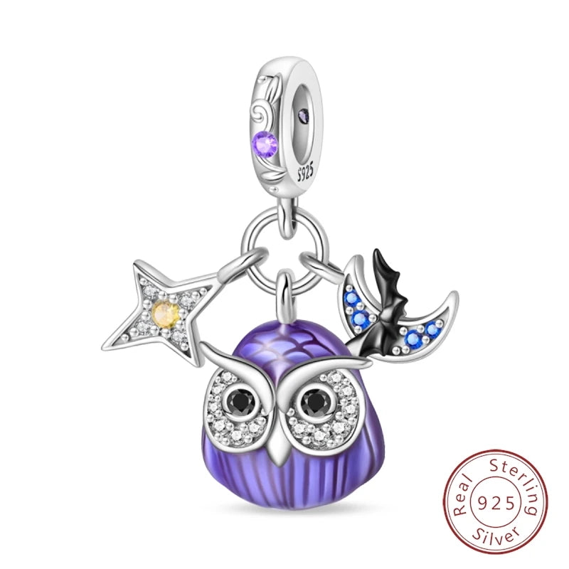 Halloween 925 Sterling Silver Design Charms Beads Pendants Suitable for Original Bracelet DIY Exquisite Making Jewelry
