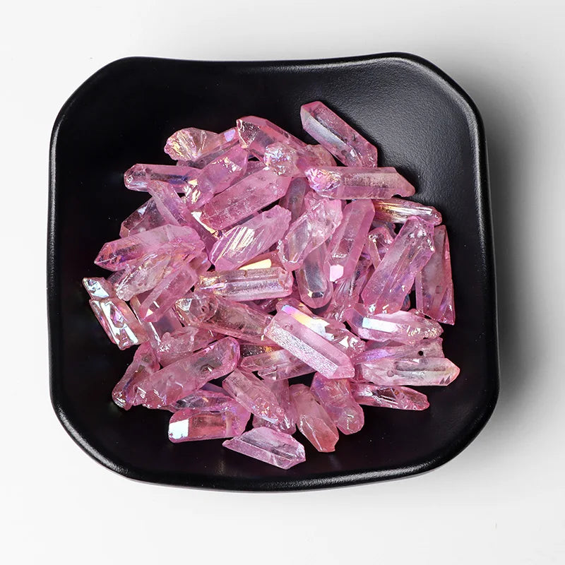 Natural Quartz Stick Beads Top Drilled Gradient Color Raw Loose Point Bead For Jewelry Making DIY Necklace Earrings Accessories