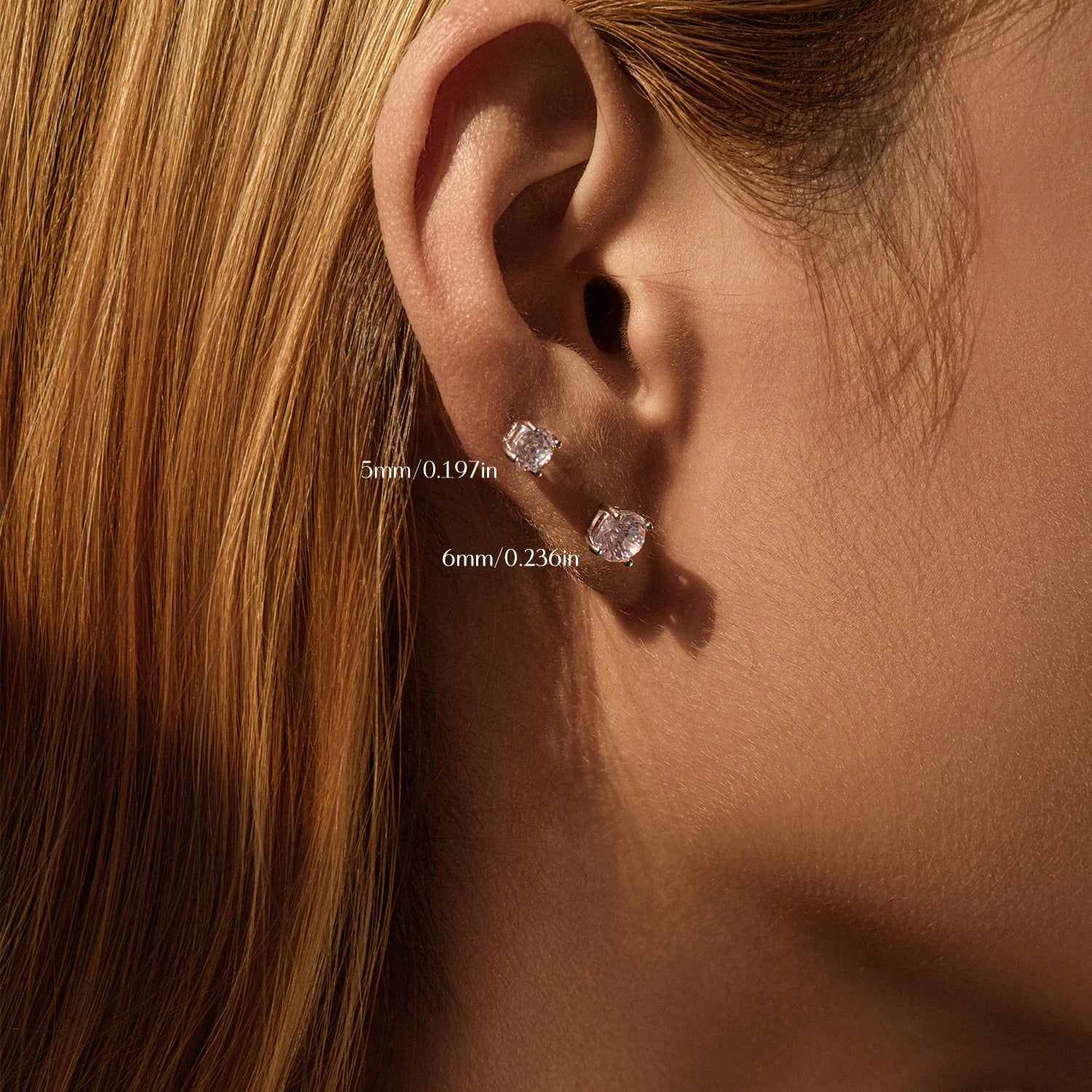 MODIAN 925 Sterling Silver Sweet Light Pink Round Firework Cut CZ Studs Earrings For Women And Men Fine Jewelry