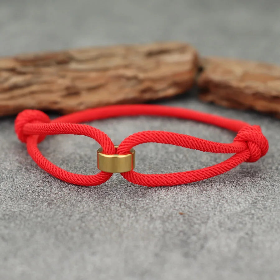 Handmade 3mm Thin Rope Bracelet Men Women Stainless Steel Gold Color Charm Braslet Friendship Jewelry Gift For Lover Pulseria