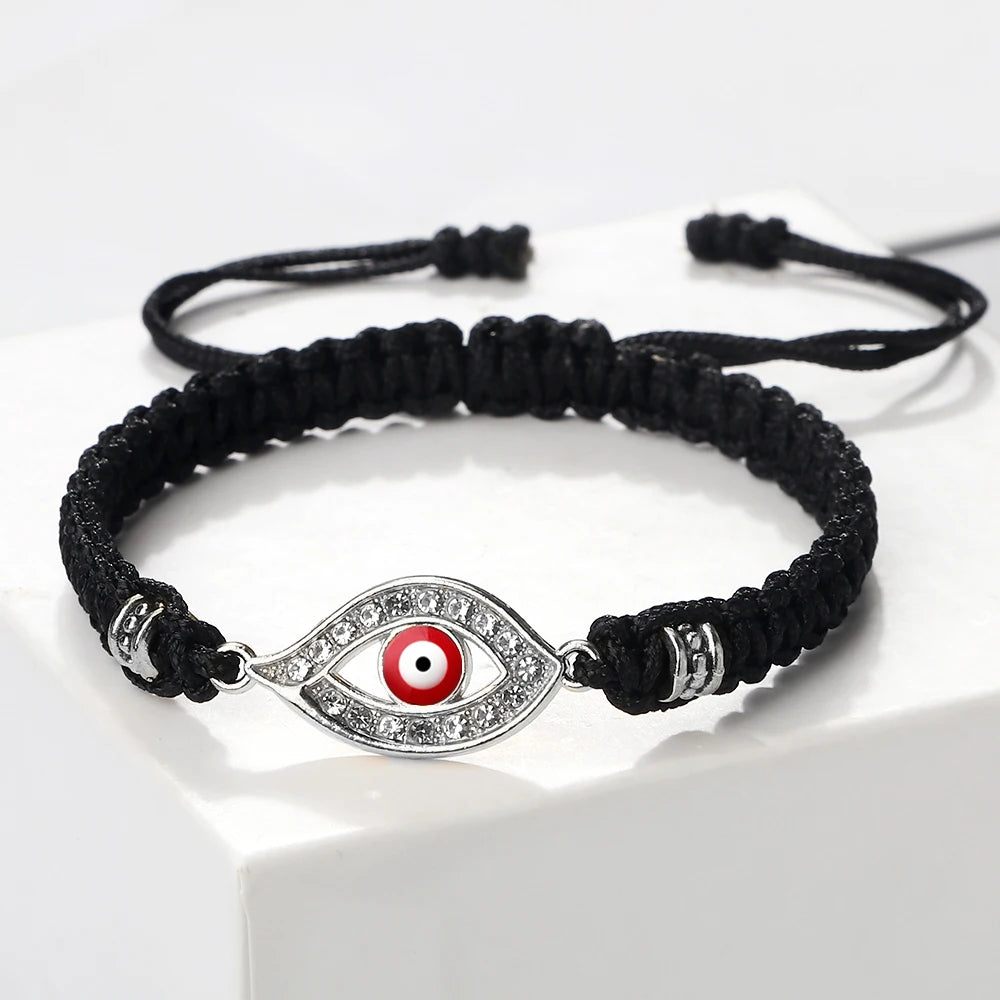 Handmade Turkish Evil Eye Bracelets For Women Men Braided Red Rope Lucky Bracelets Fashion Couple Bracelets Friendship Jewelry