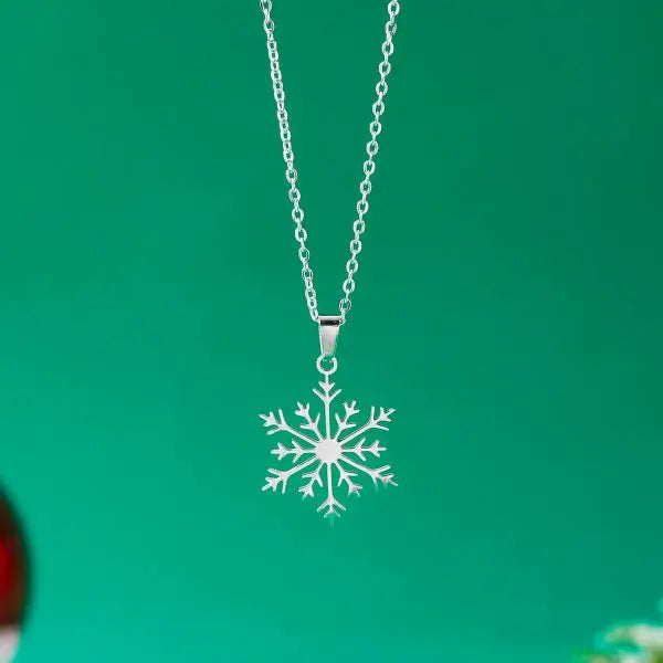 Frohe Weihnachten! Schneeflocken-Zirkon-Halskette für Damen und Herren, Elch-Weihnachtsbaum-Motiv, exquisite Schlüsselbeinkette, Schmuck für Silvester, Partys und Festivals