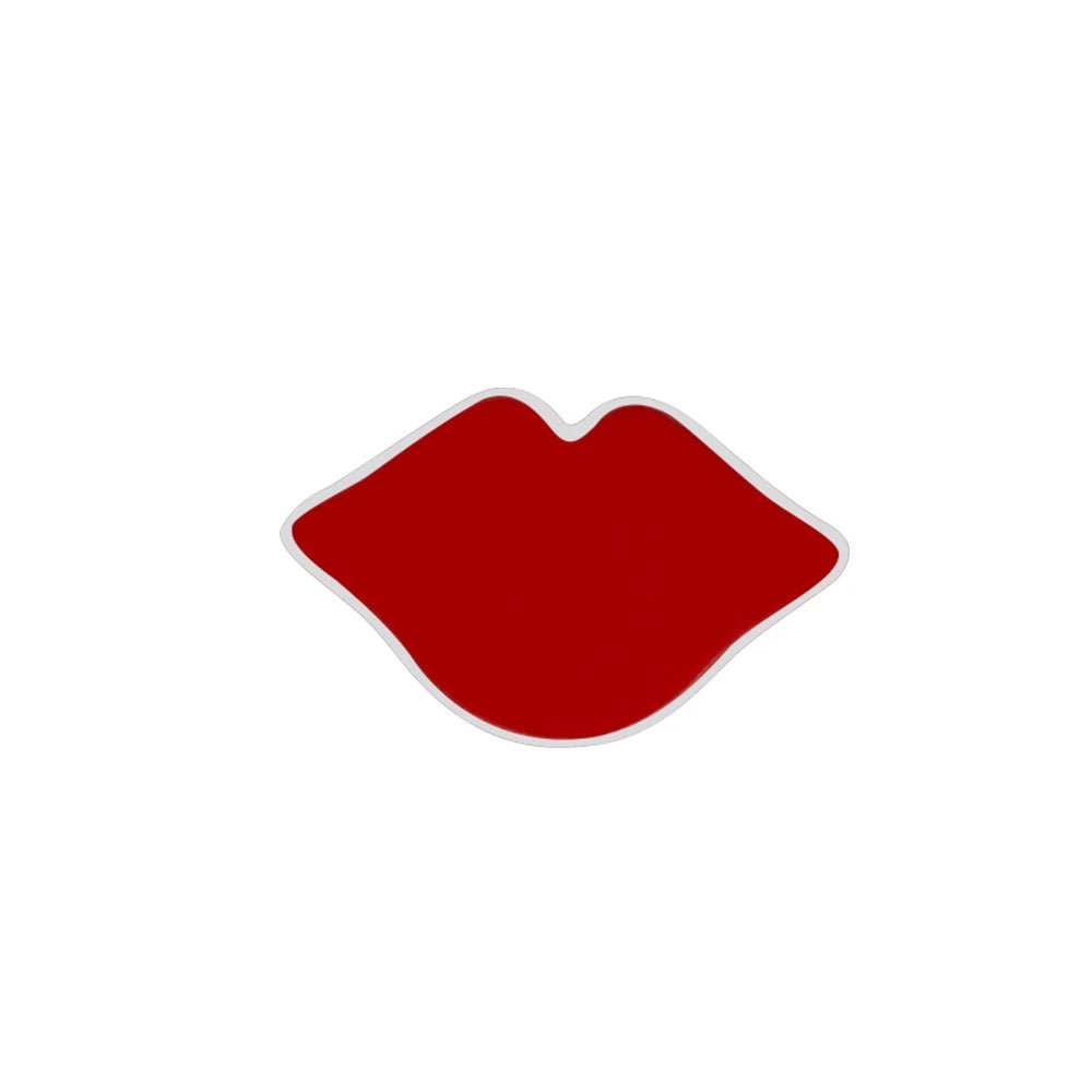 Sexy Girl Red Lips and Lipsticks Enamel Pins Women Charm Metal Brooches Coat Hat Bag Lapel Pin Badges Jewelry Accessories Gift