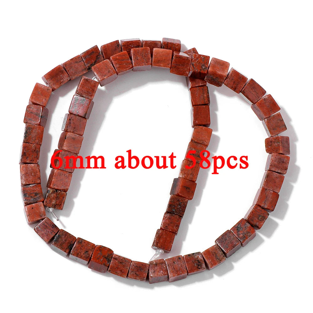 100% Natural Red Jasper Stone Bead Oval Cube Round Irregular Shape Chips Beads Fit Jewelry Making DIY Bracelet Necklace Earrings