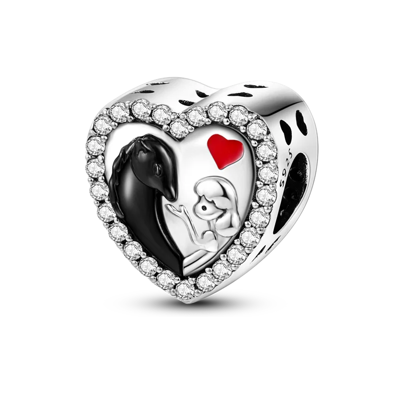 925 Sterling Silver Boy Girl Couple Lovers Beads Marriage Charms Dangle Fit Original  Bracelet Charms Jewelry Women DIY
