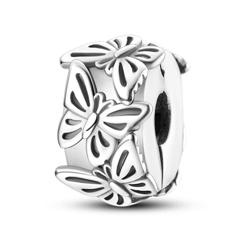 Hot Sale Charms Beads 925 Sterling Silver Pink Perfume Bottle Letter Luminous Firefly Tarot Card Beads Fit DIY Bracelets Jewelry - Madeinsea©