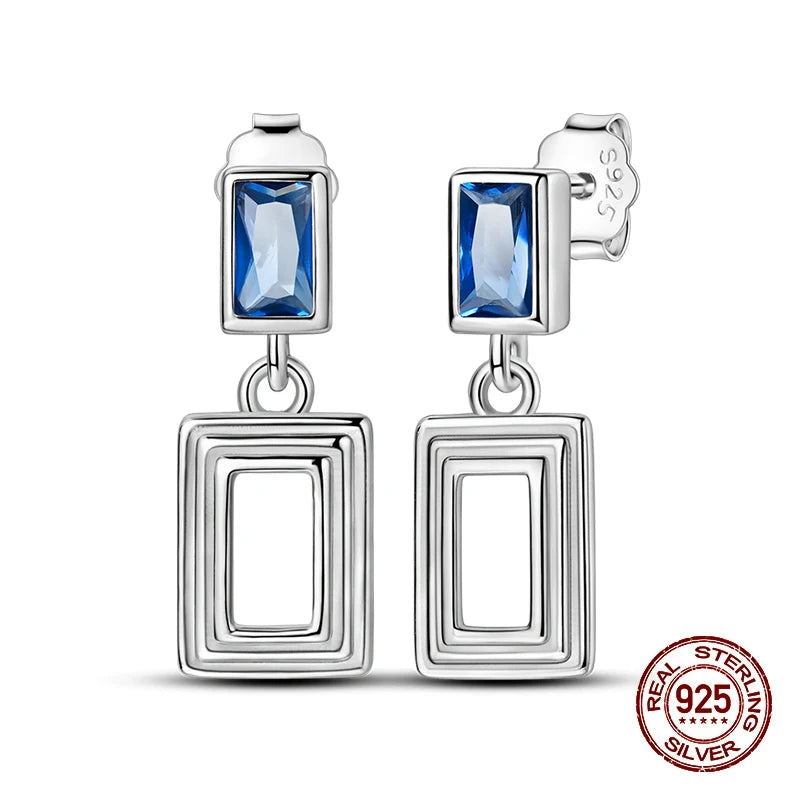 Classic Zircon Stud Earrings For Women Pearl Drop Earring 100% 925 Sterling Silver Butterfly Heart-Shaped Earings Fine Jewelry