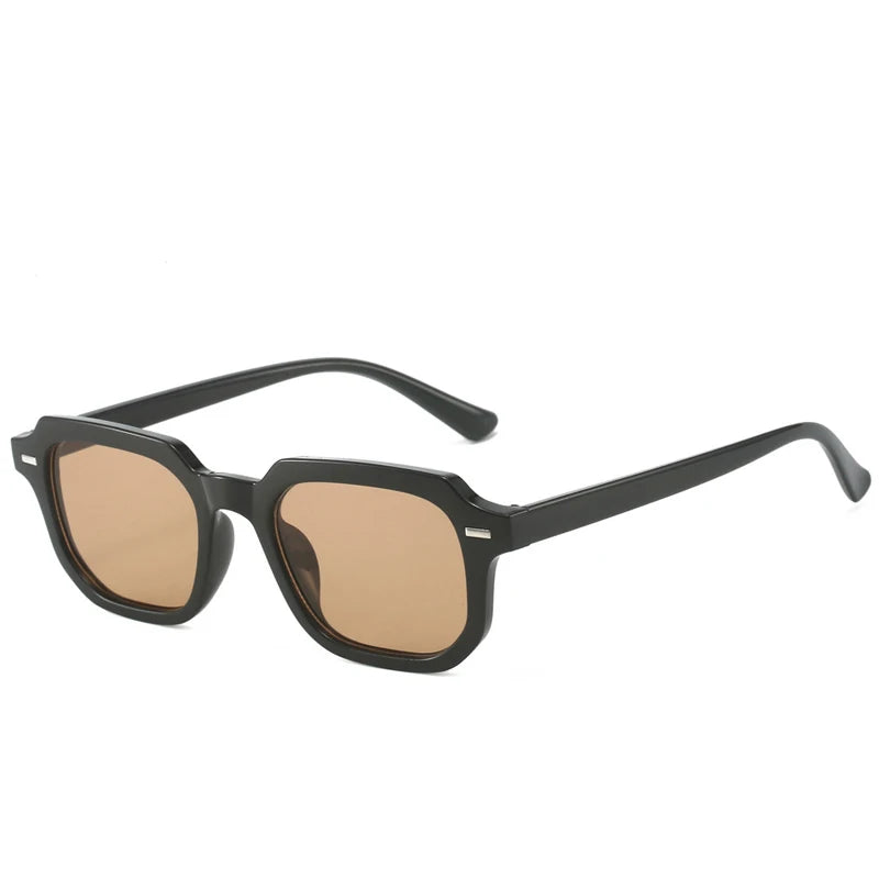 Luxus Marke Design Fashion Square Sonnenbrille Frauen Retro Nieten Dekoration Gradienten Shades UV400 Männer Leopard Blau Sonnenbrille