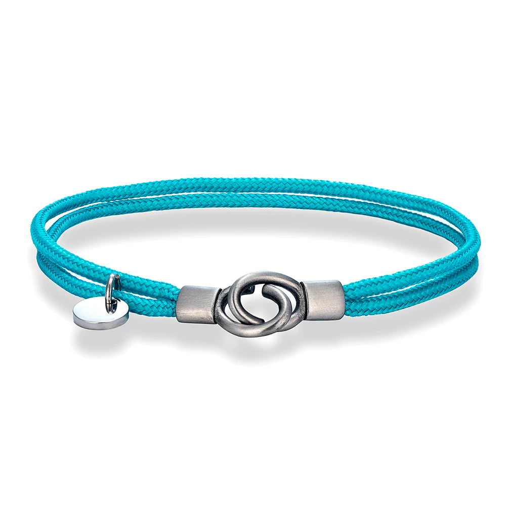 MKENDN Minimalist Style Custom Name Engrave Logo Id Bracelets Couple Handcuffs Cord Bracelet  Menottes Bijoux Gifts