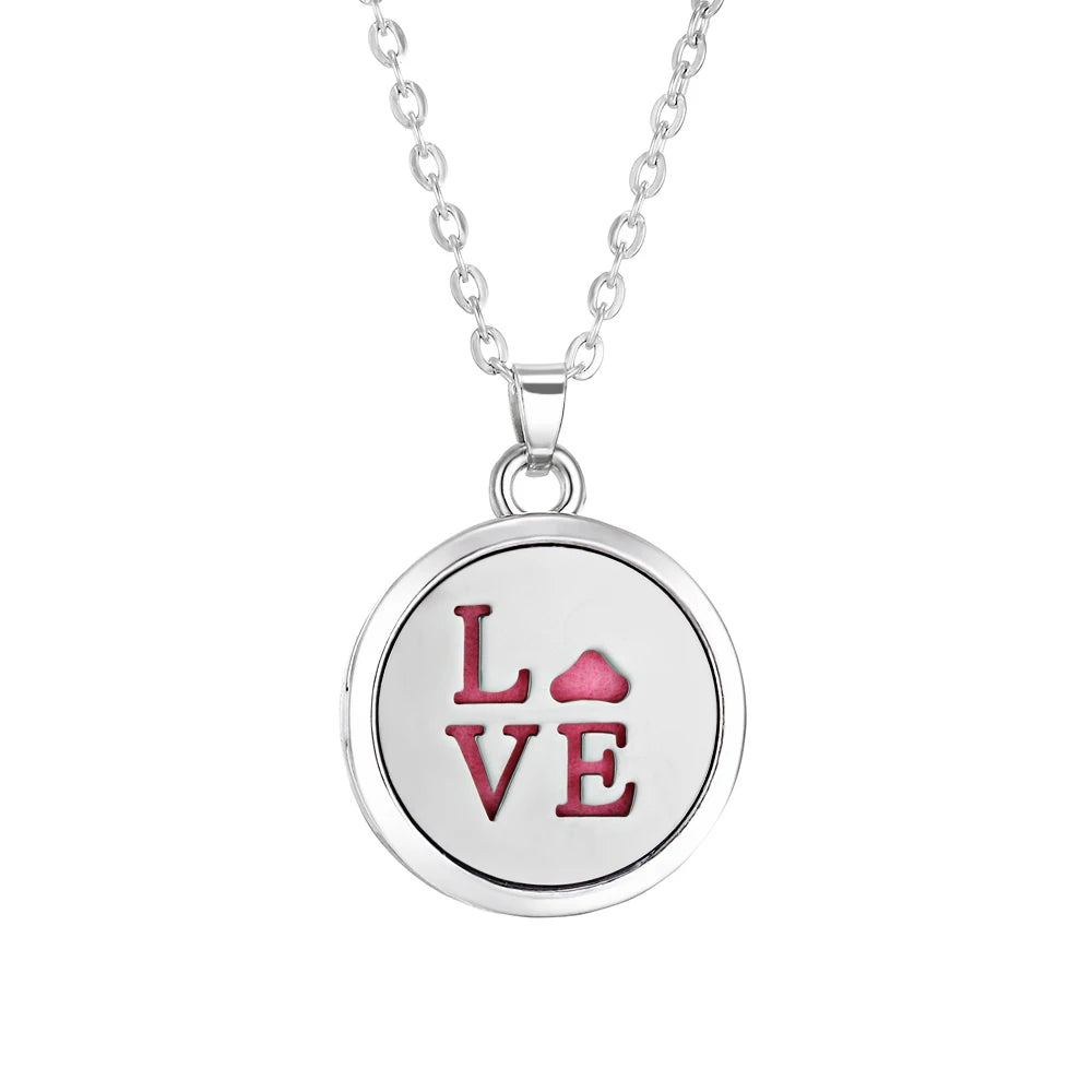 Tree of Life Aromatherapy Necklace Perfume Essential Oil Diffuser Alloy Stainless Steel  Locket Pendant Aroma Diffuser Necklace - Madeinsea©
