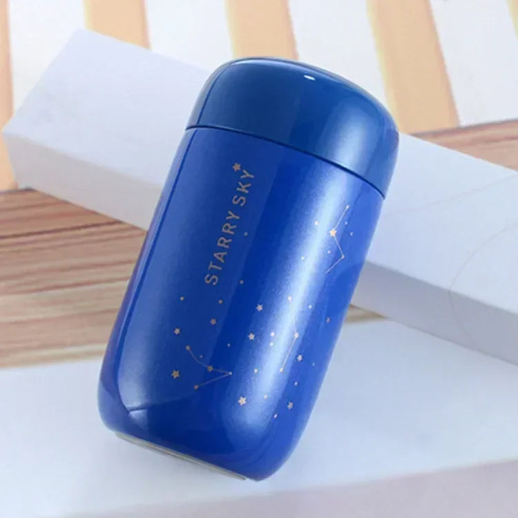 Thermos Bottle Starry Sky Mini Small Capacity Leakproof Coffee Mug 304 Stainless Steel Vacuum Flask 200ML Thermo Bottle New