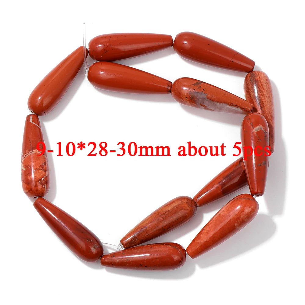 100% Natural Red Jasper Stone Bead Oval Cube Round Irregular Shape Chips Beads Fit Jewelry Making DIY Bracelet Necklace Earrings