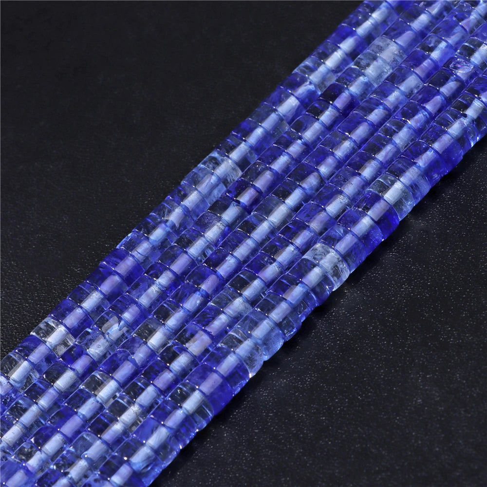 6x3mm Natural Flat Round Stone Beads Turquoises Labradorite Jaspers Spacer Loose Heishi Bead For Jewelry Making DIY Accessories