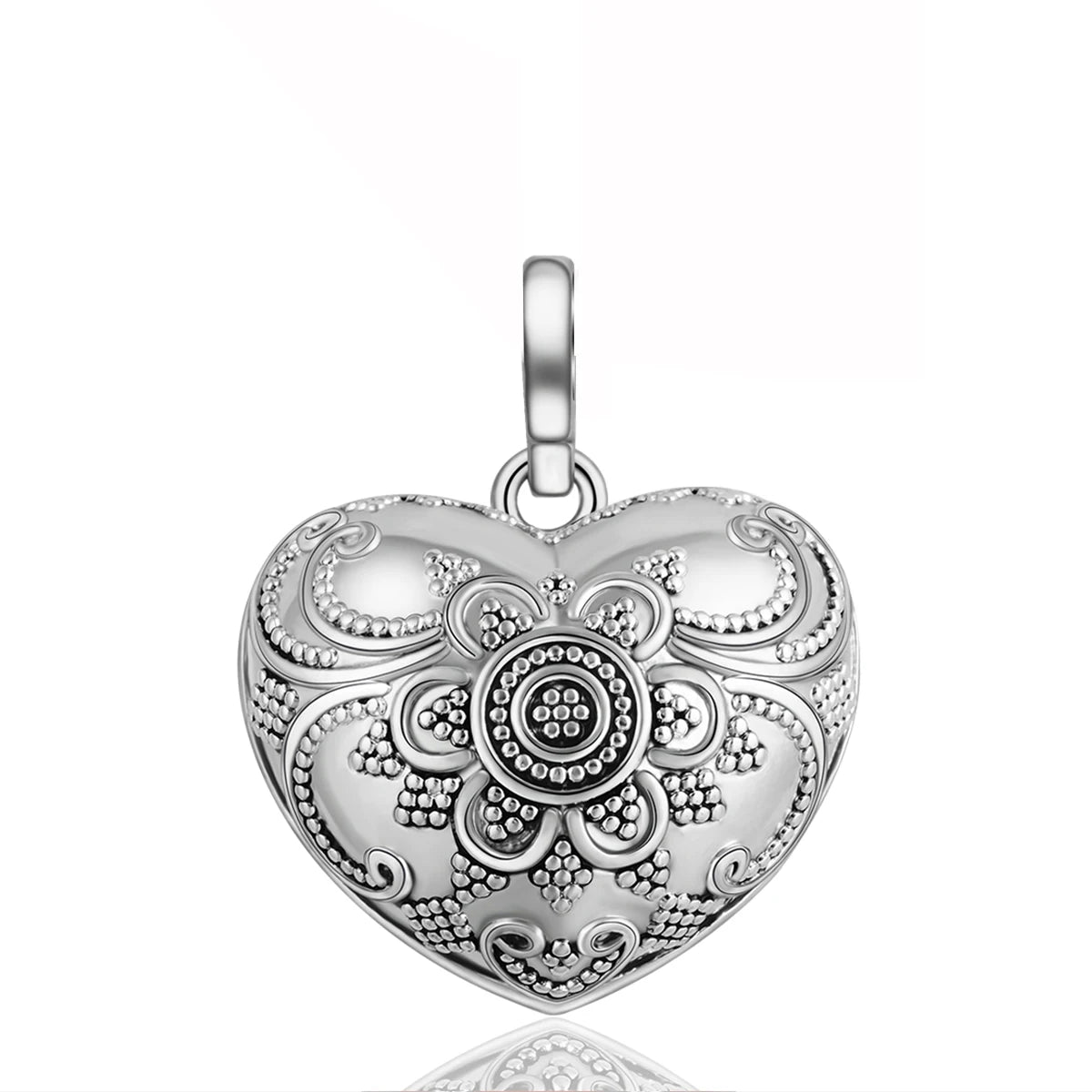 Eudora Collier Bola de Grossesse Necklace Ball Heart Flower Angel Caller Musical Bell Pendant Jewelry Gift for Pregnant Women