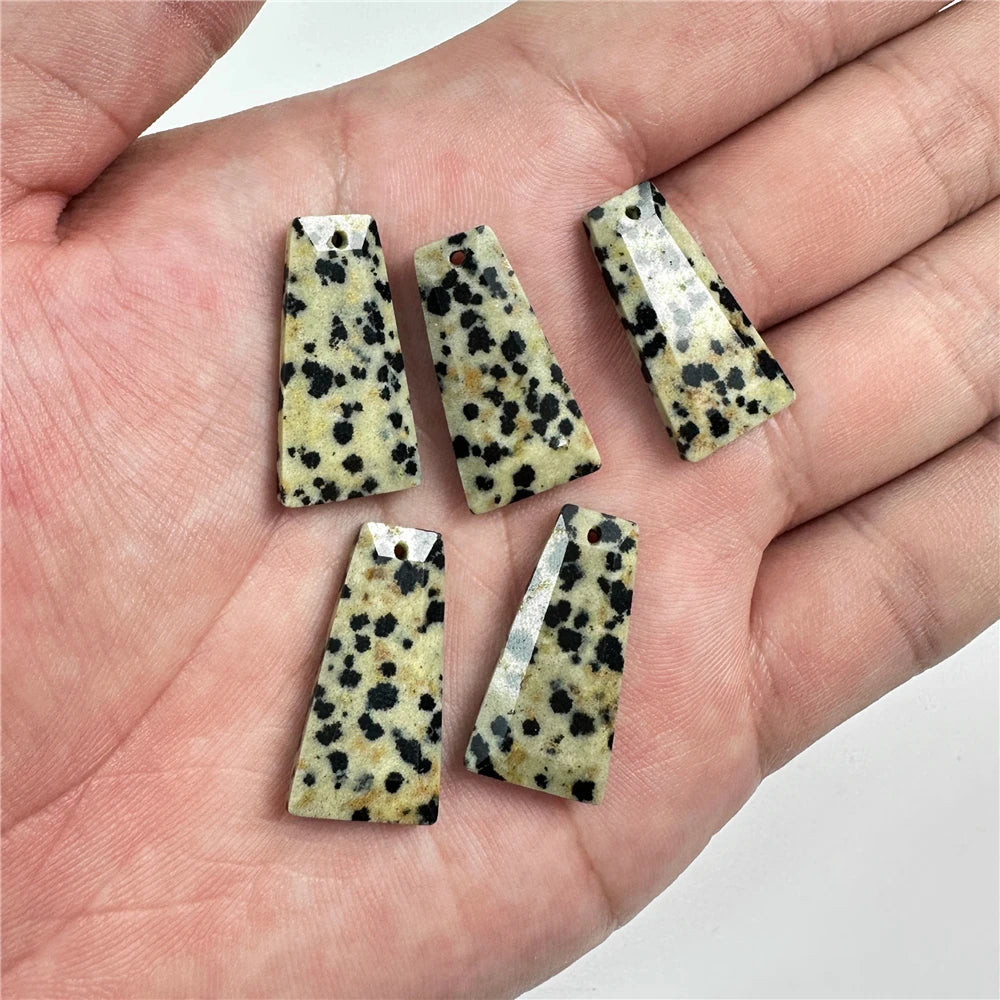 Natural Trapezoid Shape Stone Pendant High Quanlity Amethysts Labradorite Quartzs Charms Bead For Necklace Earrings DIY Handmade - Madeinsea©