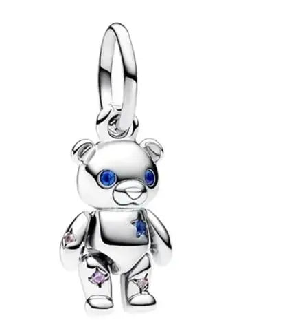 NEW 925 Sterling Silver Charm Fit Original Bracelet Accessories Women Jewelry All kinds Of Cute Animals Series Duck Lion