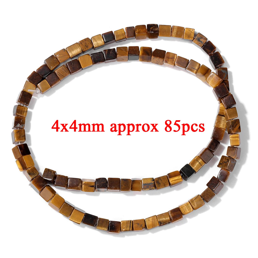 High Quality Yellow Tiger Eye Stone Beads Natural Round Heart Rondelle Cube Irregular Loose Spacer Bead For Jewelry Making DIY