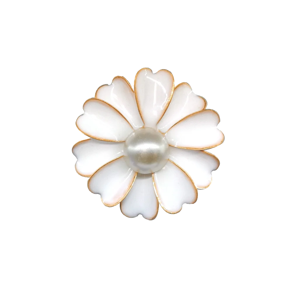 1pcs Metal Shoe Charms for Women Girls Flower Tulip Heart Butterfly Daisy Luxury Pearl Shoe Decorations Pins Sandal Accessories