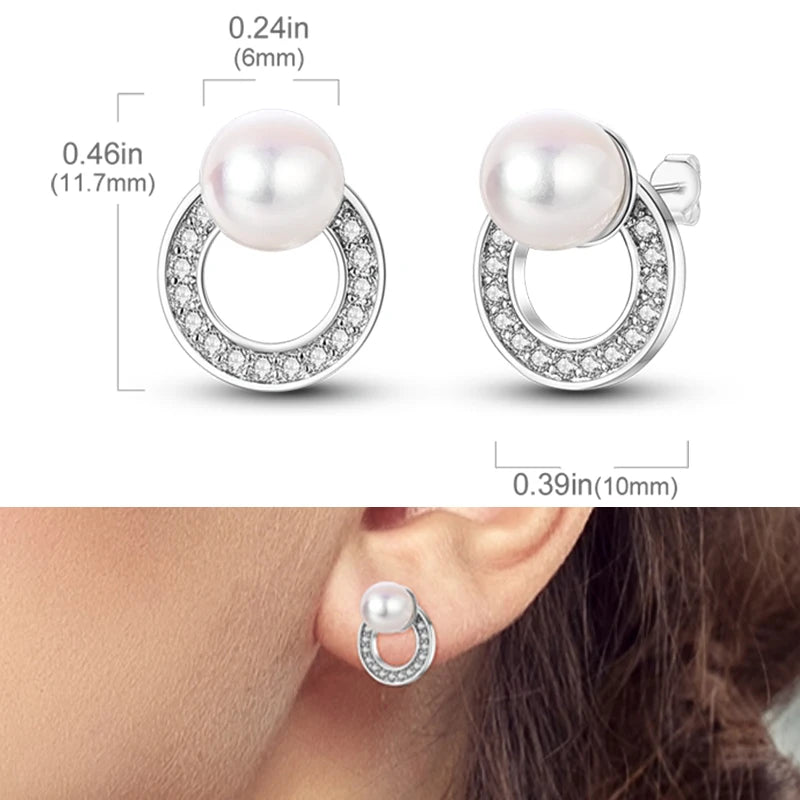 Earrings 925 Sterling Silver Stud Earrings Unicorn Star Zircon Stud Hoop Earrings For Women Girls Lovely Fashion Jewelry Gift