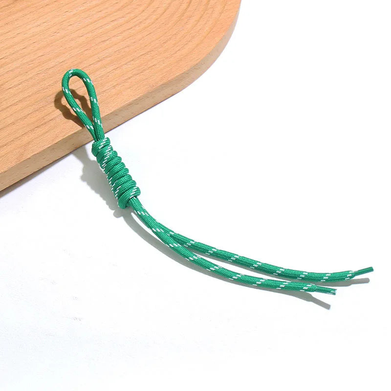 Hot Creative Colorful Braided Lanyard Keychain Bag Pendant Sport Style Bag Charm Ornaments Car Backpack Pendant Accessories Gift