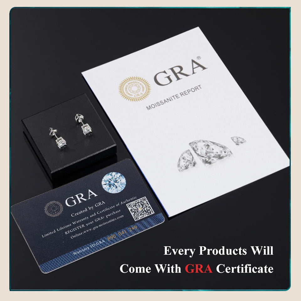 WOSTU 1 CT Moissanite Solitaire Engagement Ring for Women 925 Silver Classic Wedding Promise Ring Statement Jewelry Lover Gift