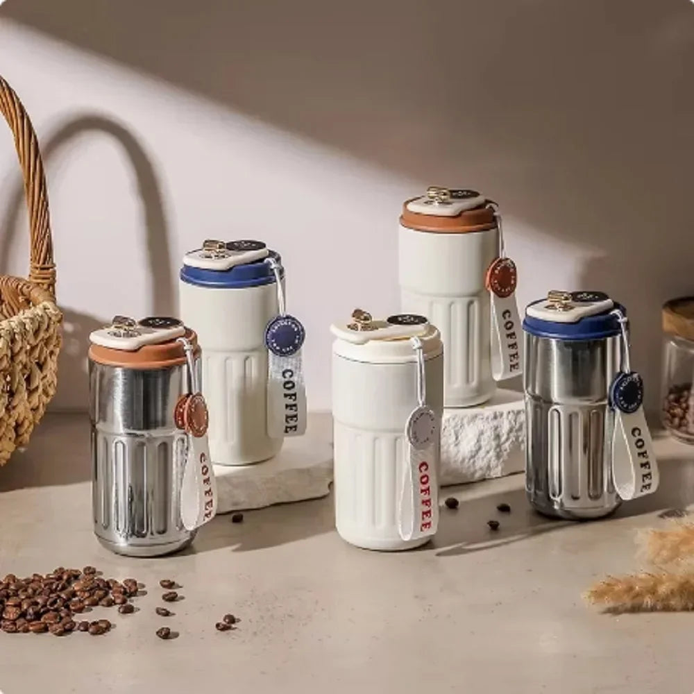 Stainless Steel Smart Thermos Bottle Intelligent Temperature Display Coffee Cup vacuum Flasks Office Cup Business Portable Mug