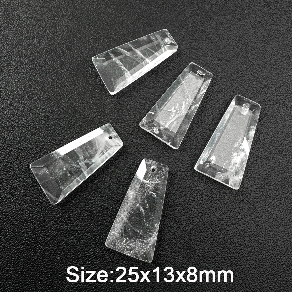 Natural Trapezoid Shape Stone Pendant High Quanlity Amethysts Labradorite Quartzs Charms Bead For Necklace Earrings DIY Handmade - Madeinsea©