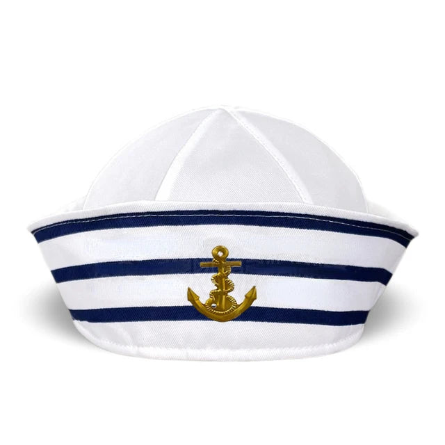 Adult Yacht Sailor Captain Hat Adjustable Men's and Women's Party Hat Makeup Ball Dressing Event Excellent Stylish Accessories