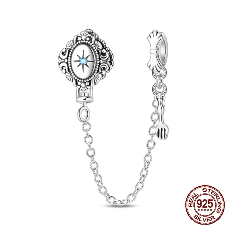 New 925 Sterling Silver Luminous Halloween Skull Witch Pumpkin Candy Charms Beads Fit 3mm Original Bracelets Party Jewelry