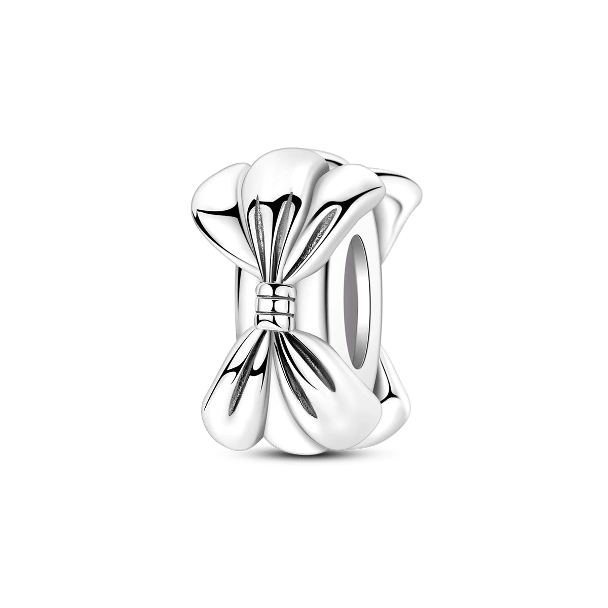 Charms 925 Silver Butterfly Flowers Colorful Zircon Silicone Spacer Beads Fit Pandach 925 Original Bracelets Fine DIY Jewelry