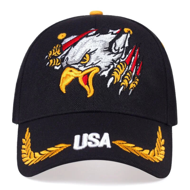 Unisex USA Eagles Embroidery Baseball Caps Spring and Autumn Outdoor Adjustable Casual Hats Sunscreen Hat Sports Cap
