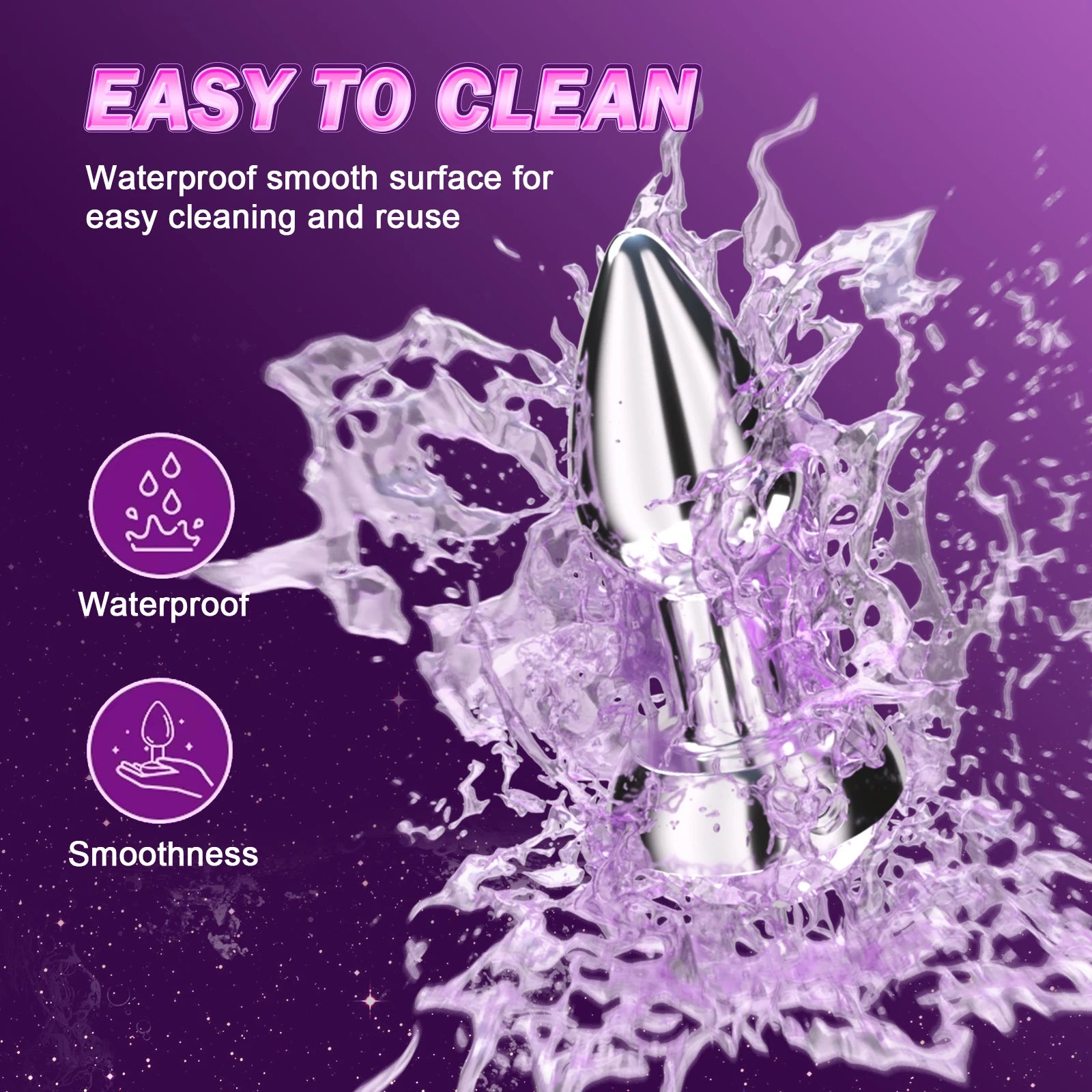 Anal Vibrator Wireless Control Female Vagina Masturbator Butt Plug Men Prostate Massager LED Colorful Light Sex Toys for Women