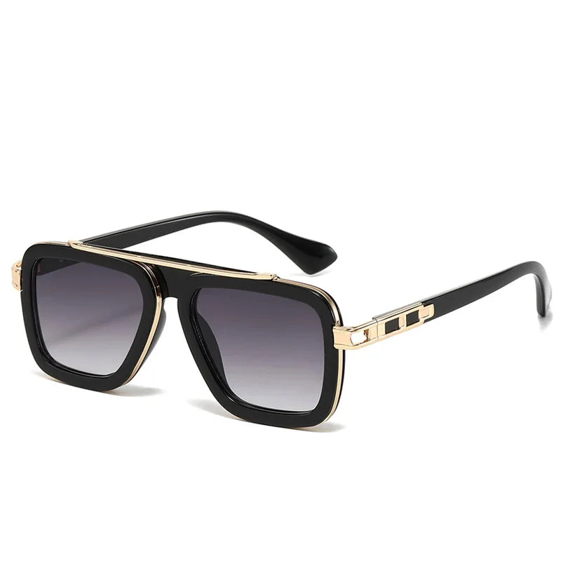 Fashion Cool Men Driving Glasses Goggle New Summer Style Gradient Brown Sunglasses Vintage Pilot Sun Glasses UV400 Oculos De Sol