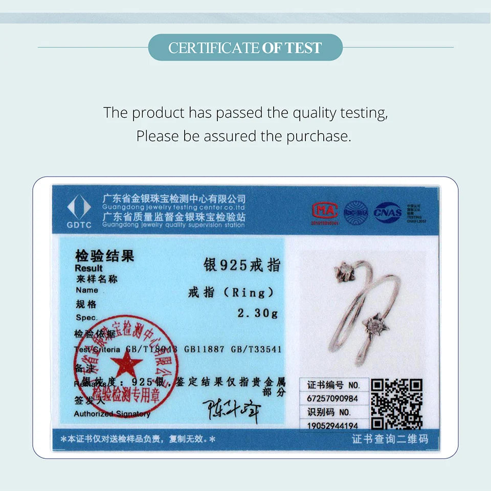 BAMOER Dreilagiger Sternenring aus 925er Sterlingsilber, minimalistischer, verstellbarer Zirkonia-Ring für Damen – das perfekte Geschenk zum Geburtstag!