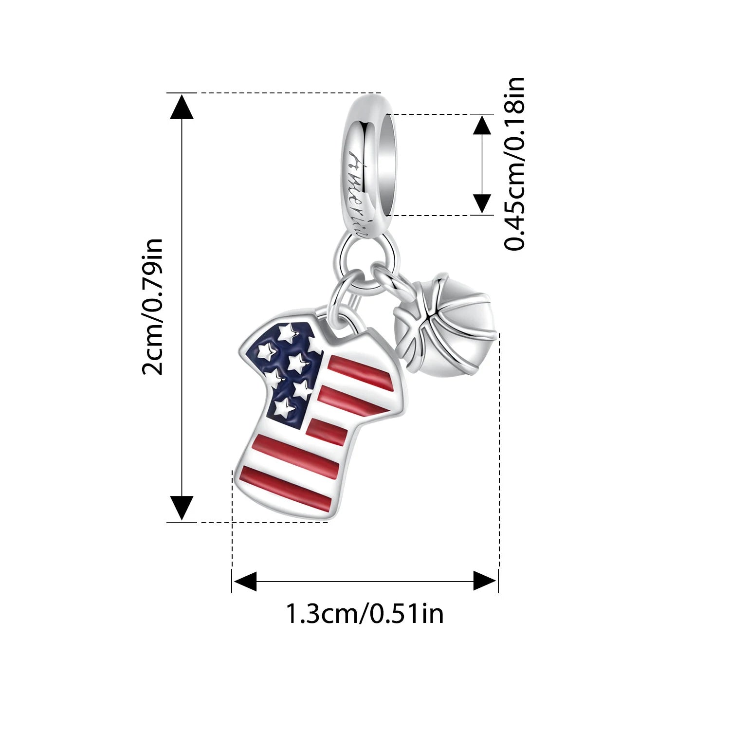 BISAER 925 Sterling Silver Kettlebell Volleyball Dumbbell Pendant Basketball Charm Bead For Women DIY Bracelet Fine Jewelry Gift