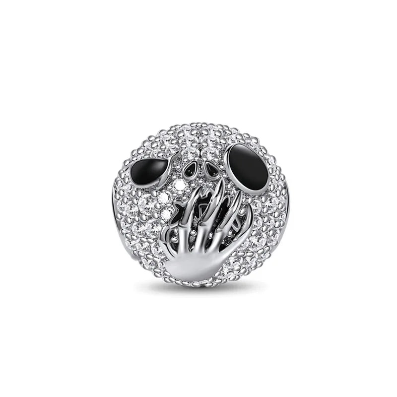 Miniso Gruseliges Skelett-Geister-Serie 925 Sterling Silber Charm Halloween Hut Perle Passend für Damen Original Schmuck Geschenk
