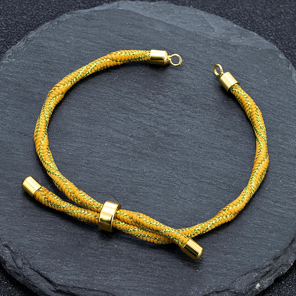 MKENDN Half Finished Adjustable Cord Bracelet DIY Bracelet Silk Cord Accessories  Bracelet Findings Craft