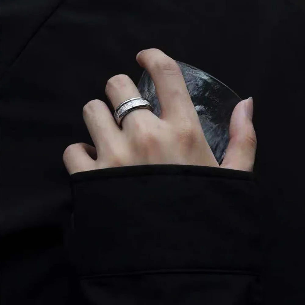 Stainless Steel Rime Ring For Men Women Gold Silver Black Color Unisex Gothic Accessories Trendy Not-fade Jewelry Unisex Gift