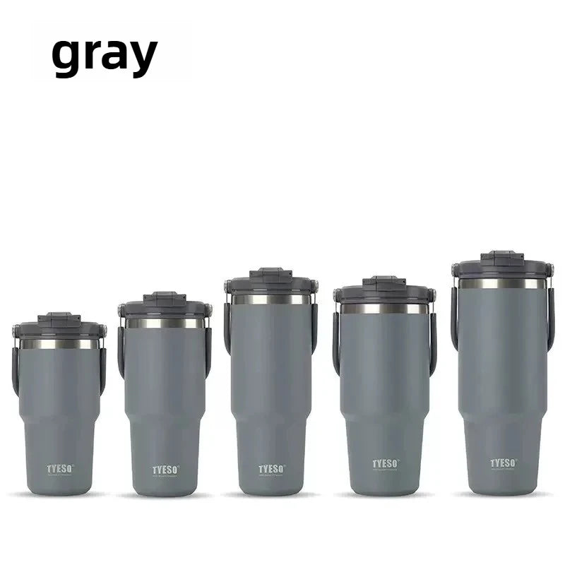 Tyeso Stainless Steel Coffee Cup Cold And Hot Double-layer Insulated Cup Tumbler Thermo Water Bottle Car Travel Mug Vacuum Cup