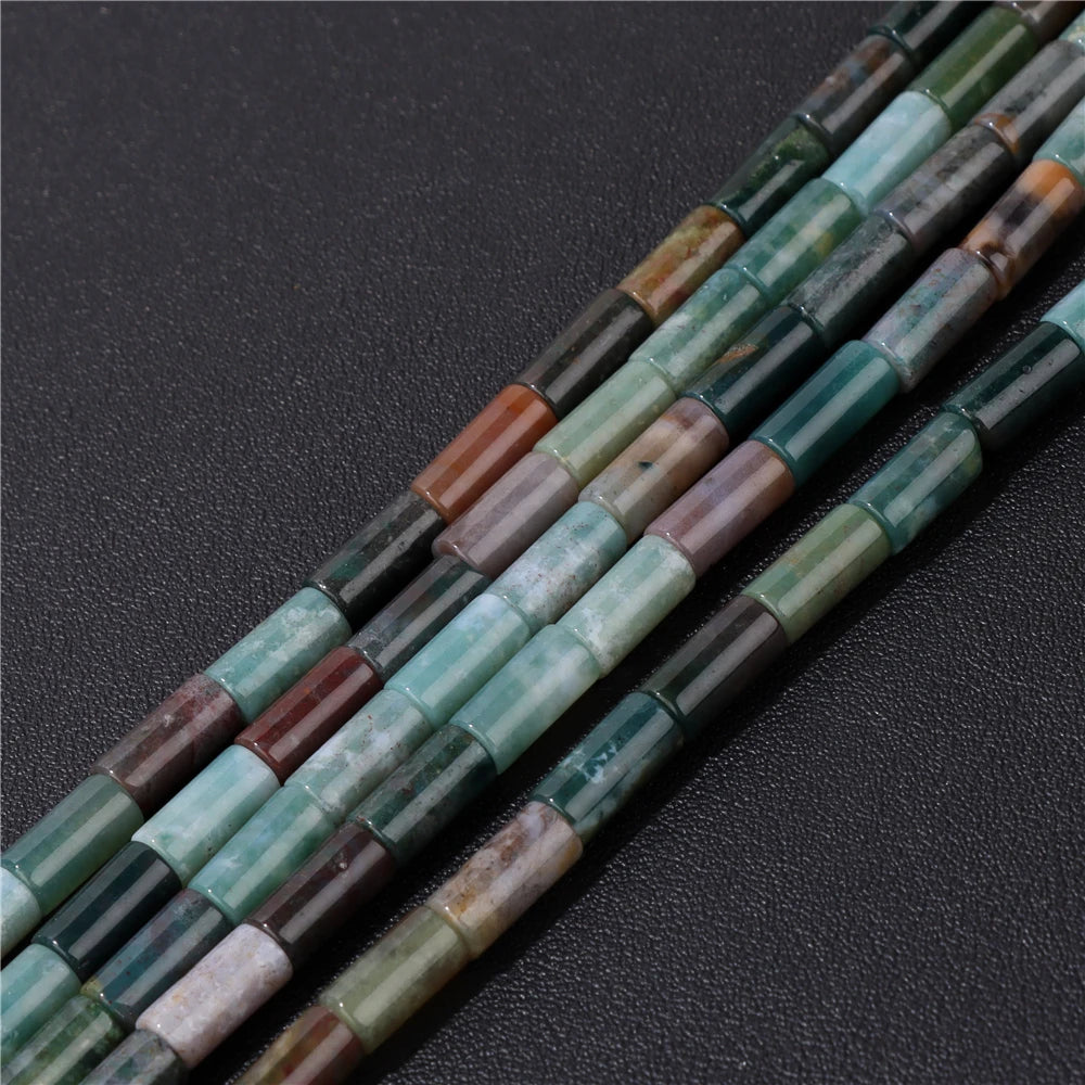 5x9mm Natural Cylinder Column Stone Bead Agat Aventurine Amethyst Jasper Quartz Loose Spacer Beads DIY Necklace Earring Bracelet