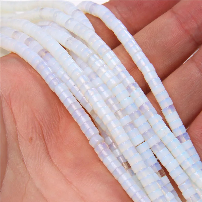 New Arrival Pink Stone Bead Natural Rose Quartzs Jades Jaspers Rondelle Shape Loose Beads For Jewelry Making  Accessories 2x4mm