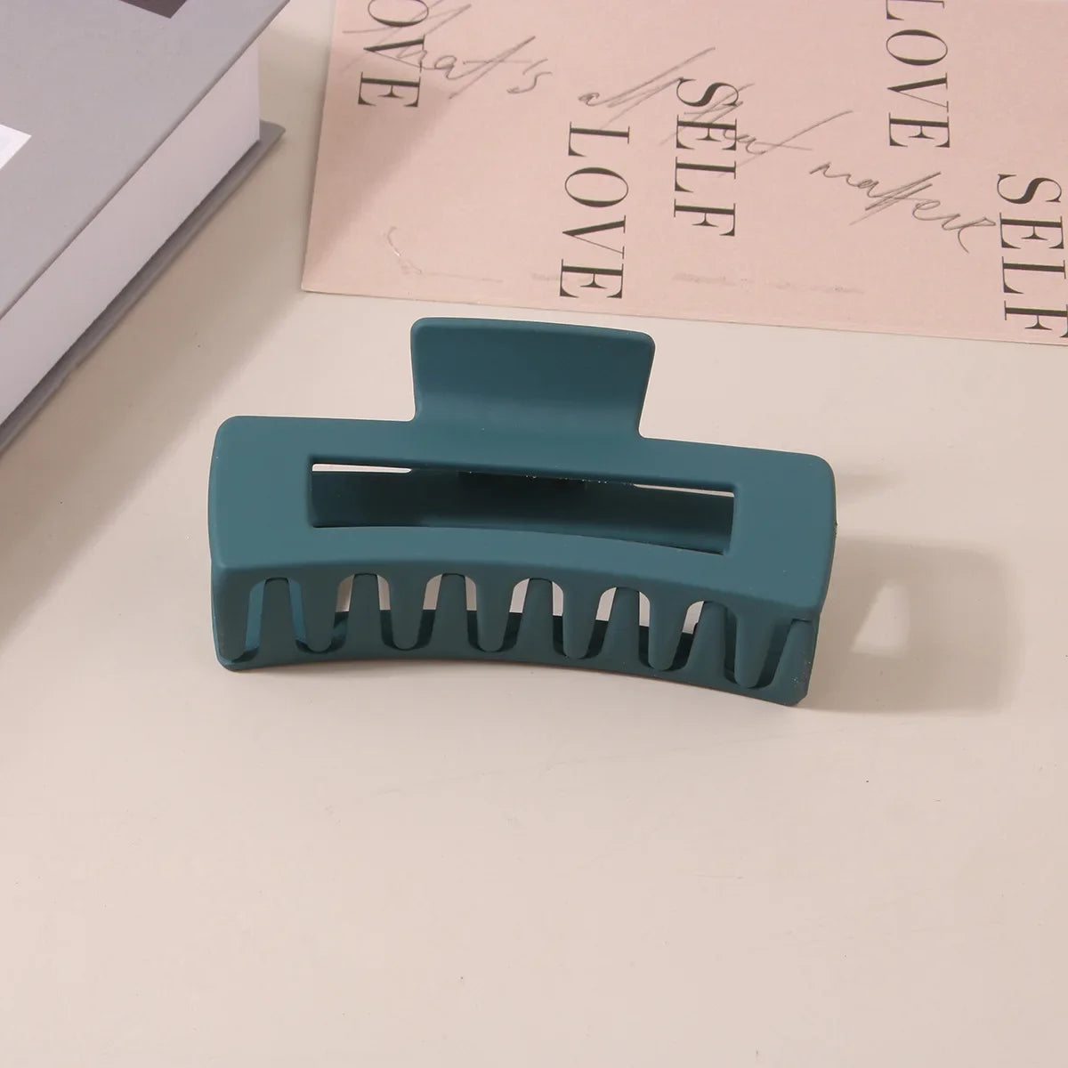 10.5CM Solid Hair Claw Elegant Hairpins Barrette Crab Hair Clips For Women Girls Korean Square Headwear Simple Hair Accessories