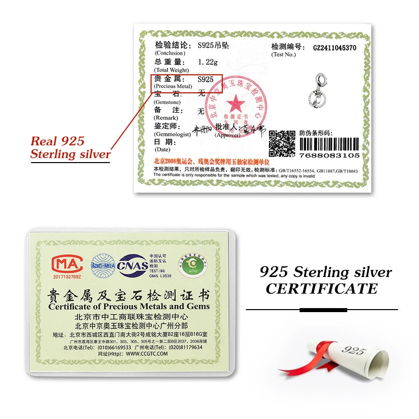 925 Sterling Silver Pink Chameleon  Luminous Firefly Dog Charms Bead Fit Diy Bracelet Bangle Making Gift of High Quality Jewelry