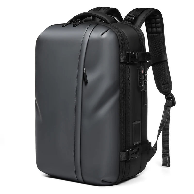 Men Travel Backpack One click start pump vacuum compression 17 inch Laptop Backpack Hiking Business 60L Extended school Backpack - Madeinsea©