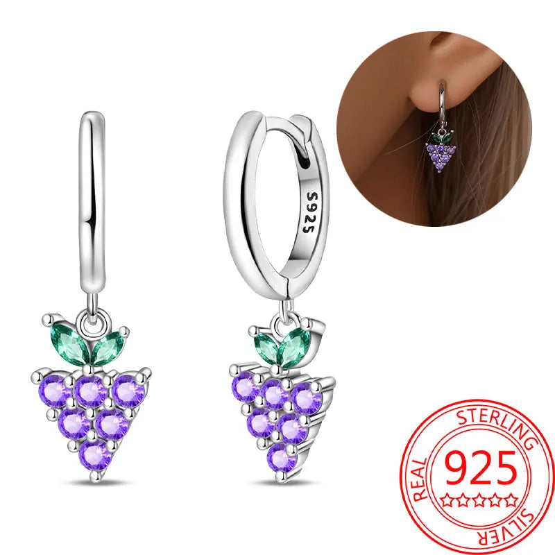 Hot Sale Bee Earrings For Girl Lovely Yellow Black Dancing Bee Happy S925 Hoop Earrings Birthday Gift Silver Jewelry