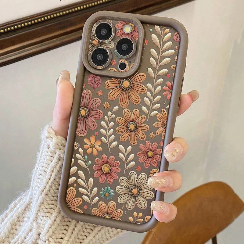 Floral Pattern Phone Case For Xiaomi Redmi Note 14 4G Cases Redmi Note 12 13 Pro Plus 5G 12S 11S 11 10S 10 14C 12C 13C 4G Cover