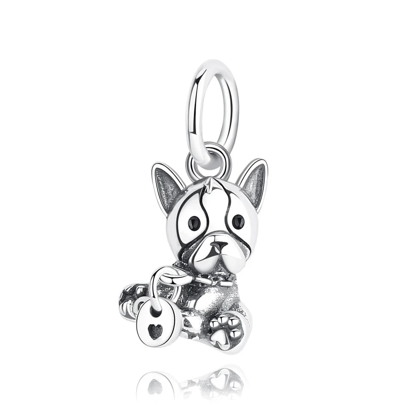 Original 925 Sterling Silver Charms Love Pets Dog Cat Paw Print Pendant Beads Fit Brand Bracelets Necklaces Women DIY Jewelry - Madeinsea©