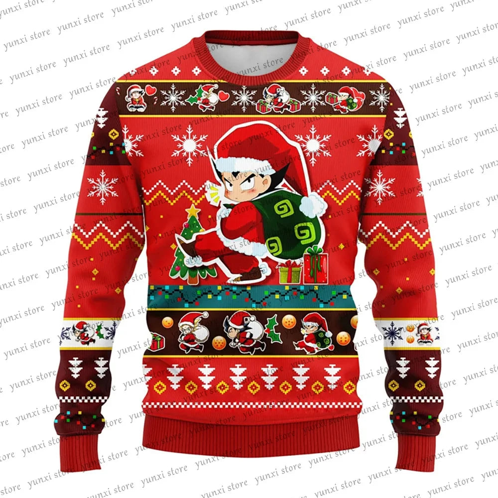 Autumn/Winter New Year Christmas Clothing 3D Sweatshirt 2024 Hot Selling Christmas Sweater Fashion Street Super Large Pullover